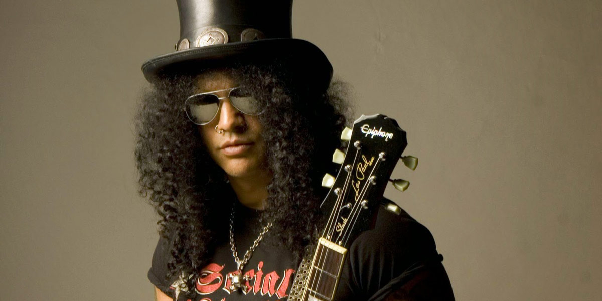 Una guitarra Gibson, un sombrero de copa… Slash